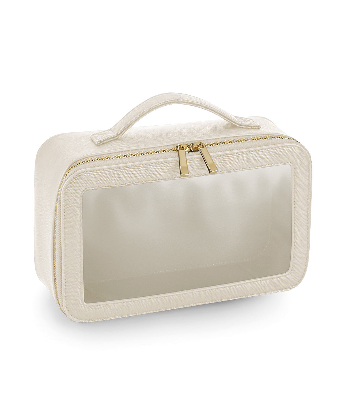 Bagbase Boutique clear window travel case in Oyster, front view