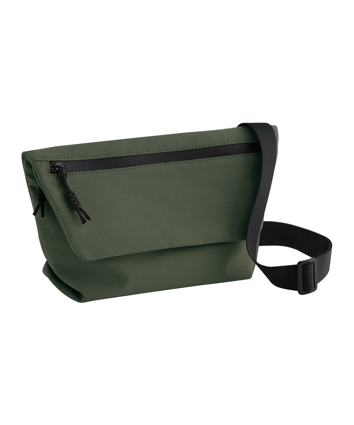 Bagbase Minimal lifestyle mini messenger in Pine Green, front view