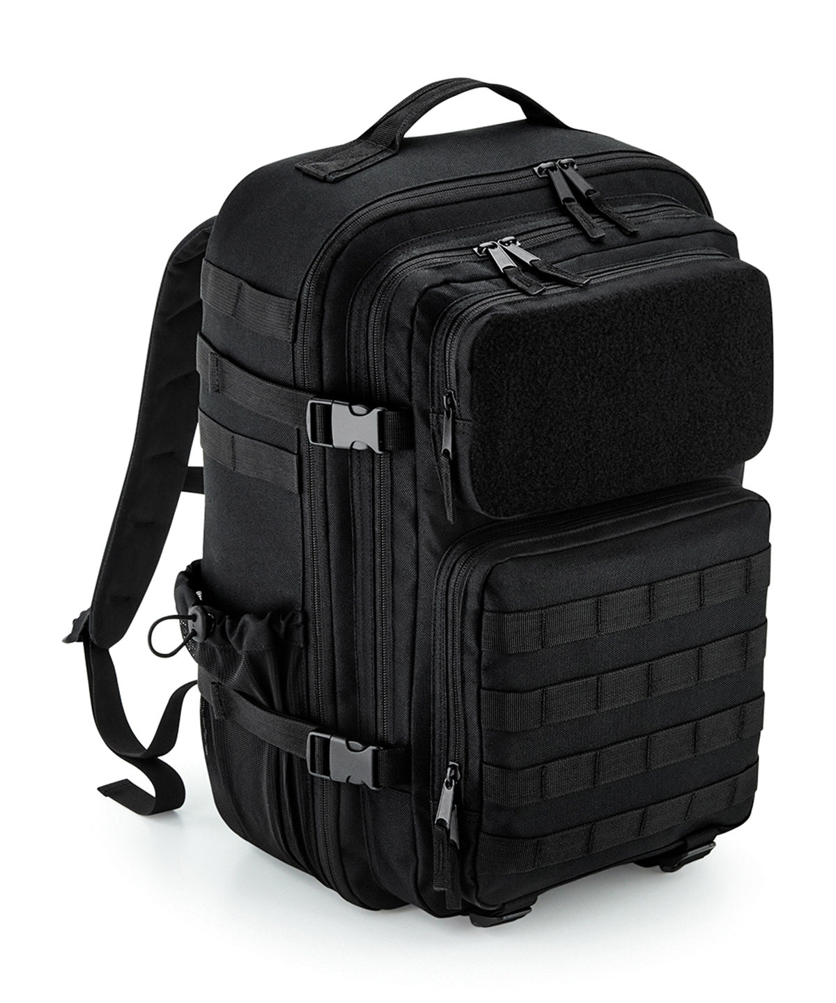 Bagbase MOLLE tactical 35L backpack in Black, front view