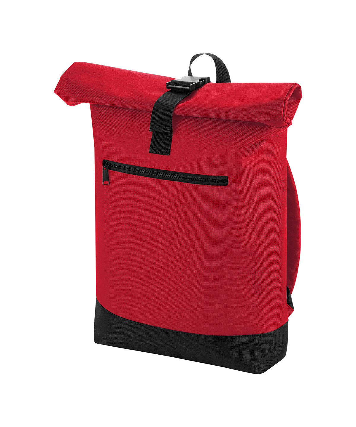 Bagbase Roll-top backpack in Classic Red, front view