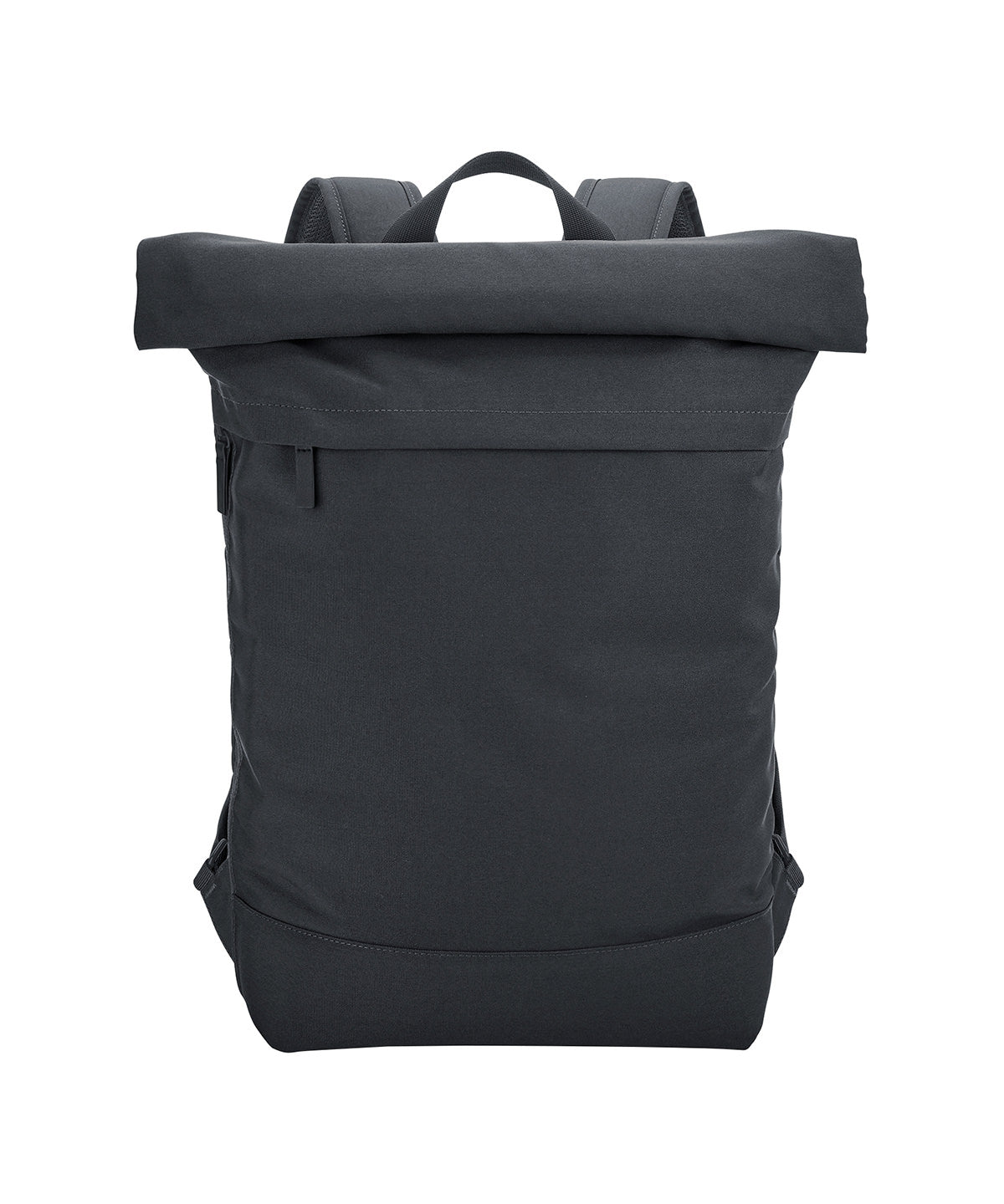 Bagbase Simplicity roll-top backpack in Graphite Grey, front view
