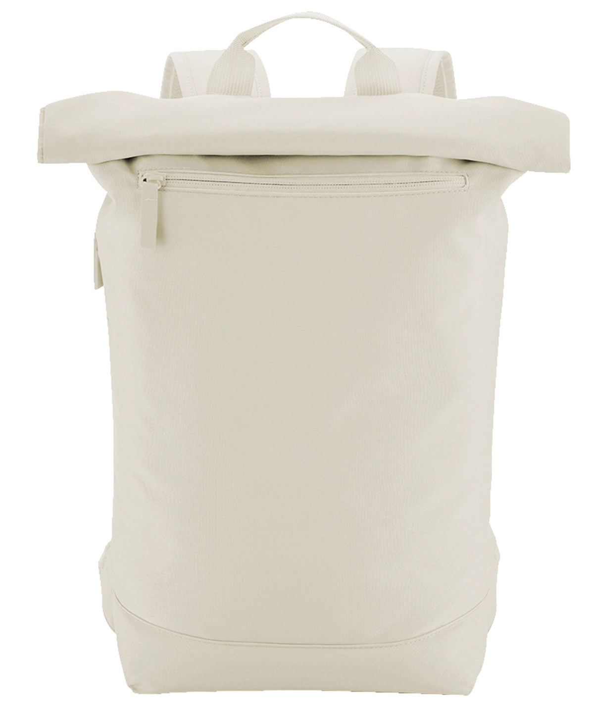 Bagbase Simplicity roll-top backpack lite in Beige, front view