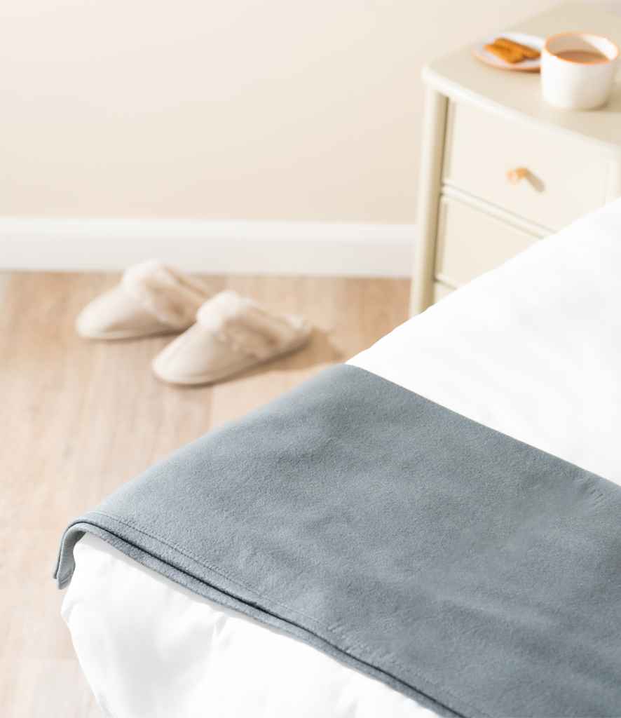 Brand Lab Pet Polar Fleece Blanket in Charcoal, front view