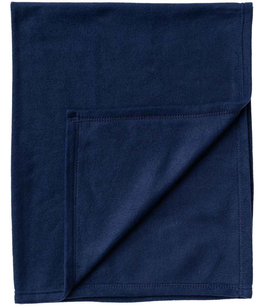Brand Lab Pet Polar Fleece Blanket in Navy, front view