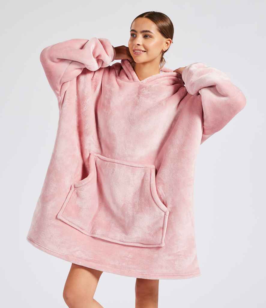 Brand Lab Oversized Hooded Blanket in Blush Pink