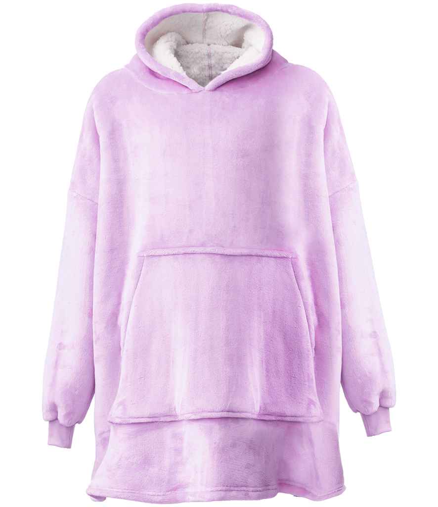 Brand Lab Oversized Hooded Blanket in Digital Lavender, front view