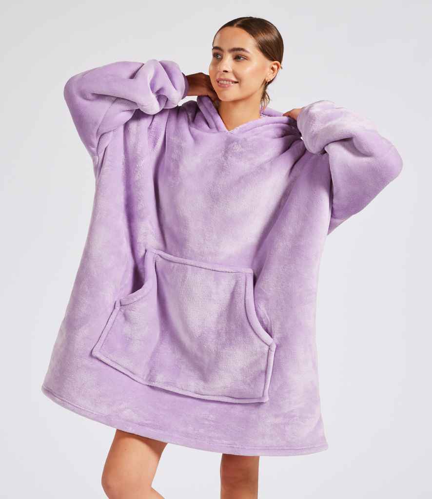 Brand Lab Oversized Hooded Blanket in Digital Lavender
