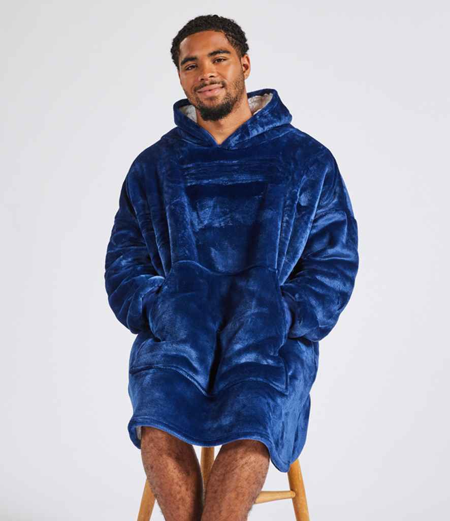 Brand Lab Oversized Hooded Blanket in Navy