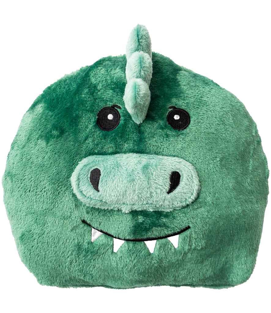Brand Lab Kids Character Cushion Hooded Blanket in Green Dinosaur