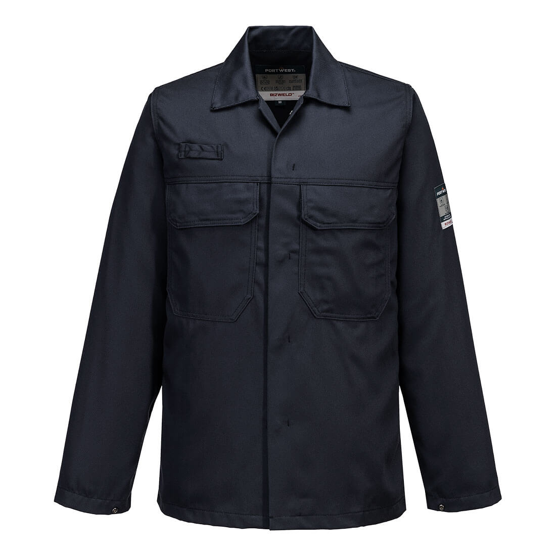 Portwest Bizweld Work FR Jacket in Navy, main product image