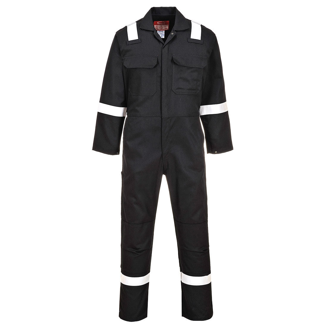 Portwest Bizweld Work FR Coverall in Black, main product image