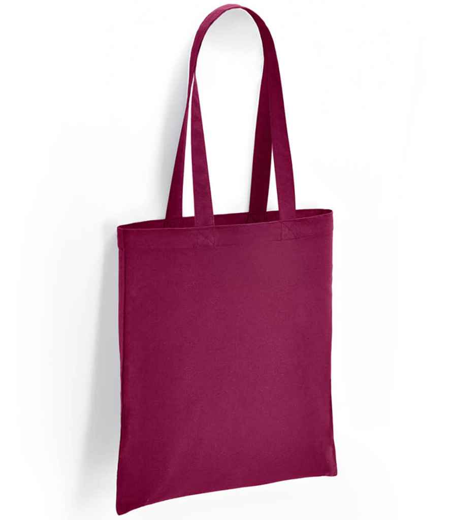 Brand Lab Cotton Long Handle Shopper in Burgundy, front view