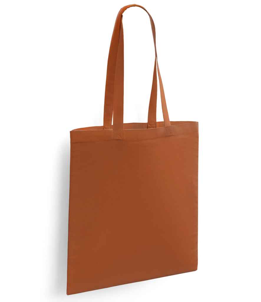 Brand Lab Cotton Long Handle Shopper in Ginger, front view