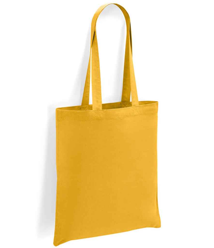 Brand Lab Cotton Long Handle Shopper in Mustard, front view