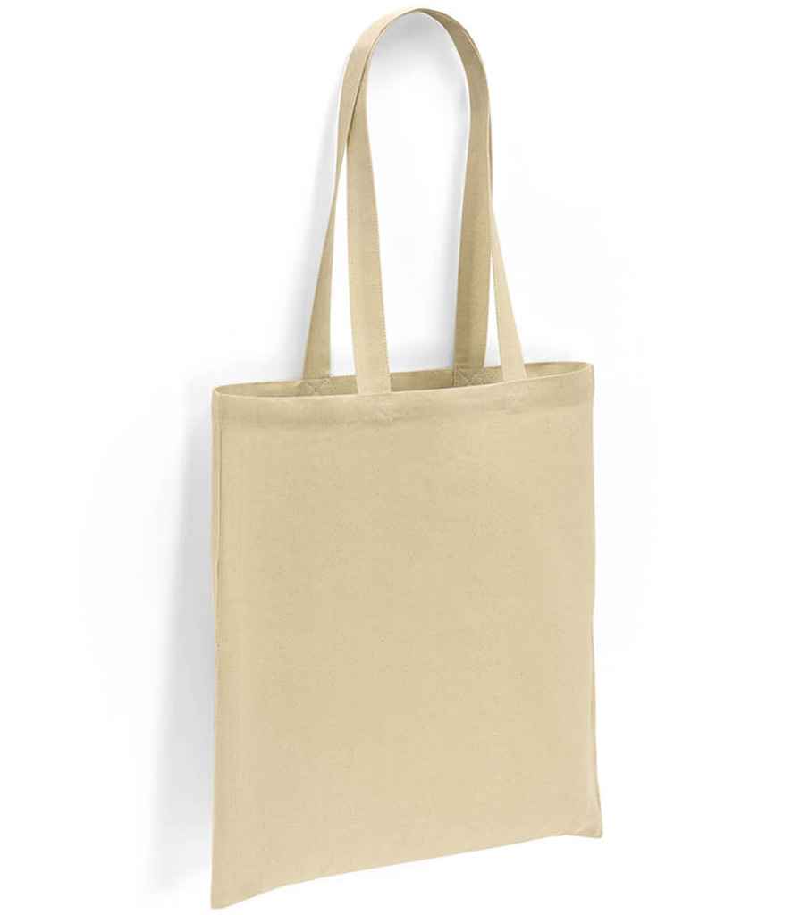 Brand Lab Cotton Long Handle Shopper in Natural, front view