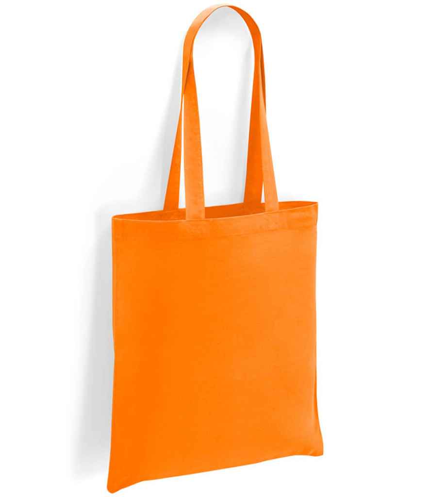 Brand Lab Cotton Long Handle Shopper in Orange, front view