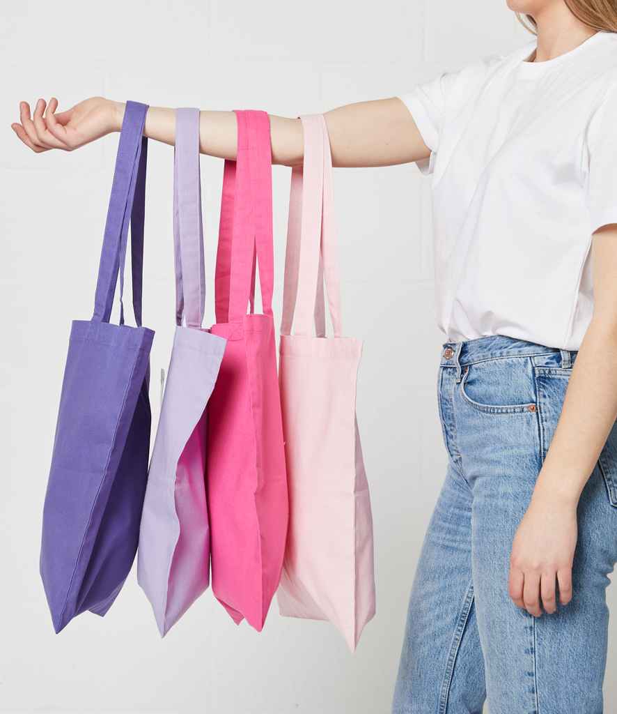 Brand Lab Cotton Long Handle Shopper in Purple