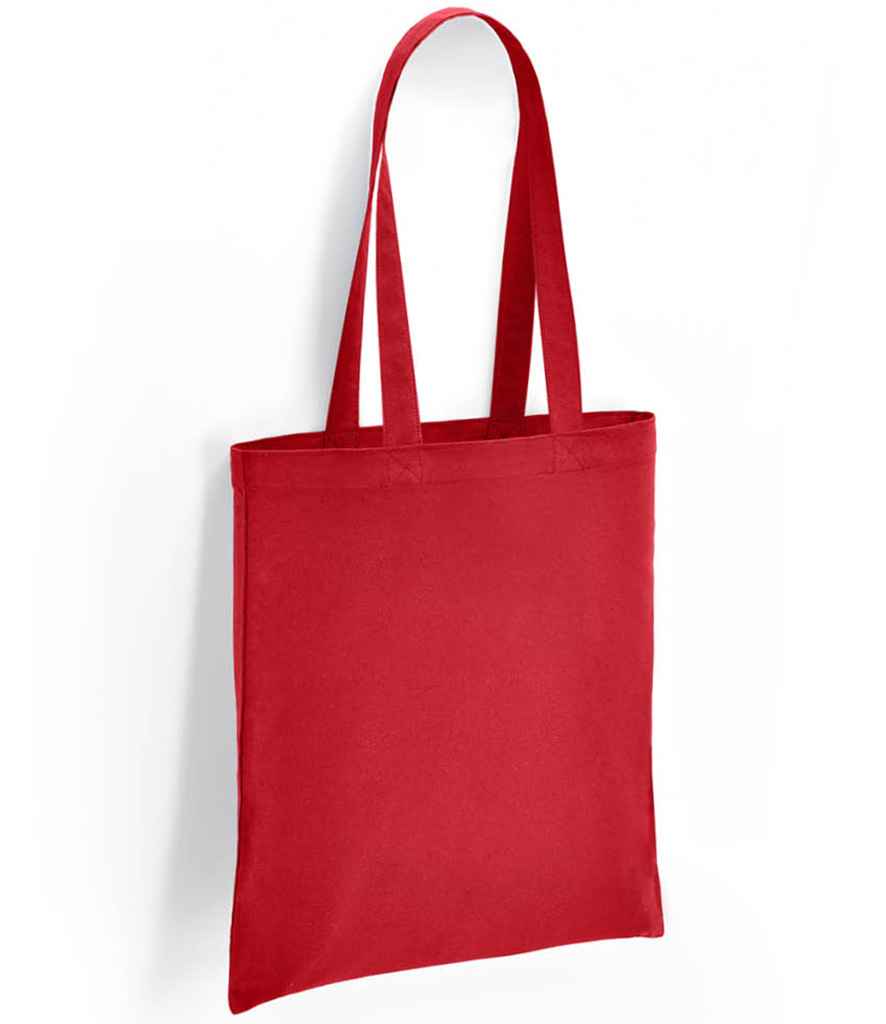 Brand Lab Cotton Long Handle Shopper in Red, front view