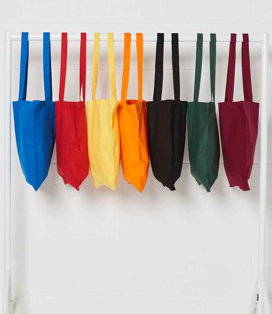 Brand Lab Cotton Long Handle Shopper in Royal Blue, front view