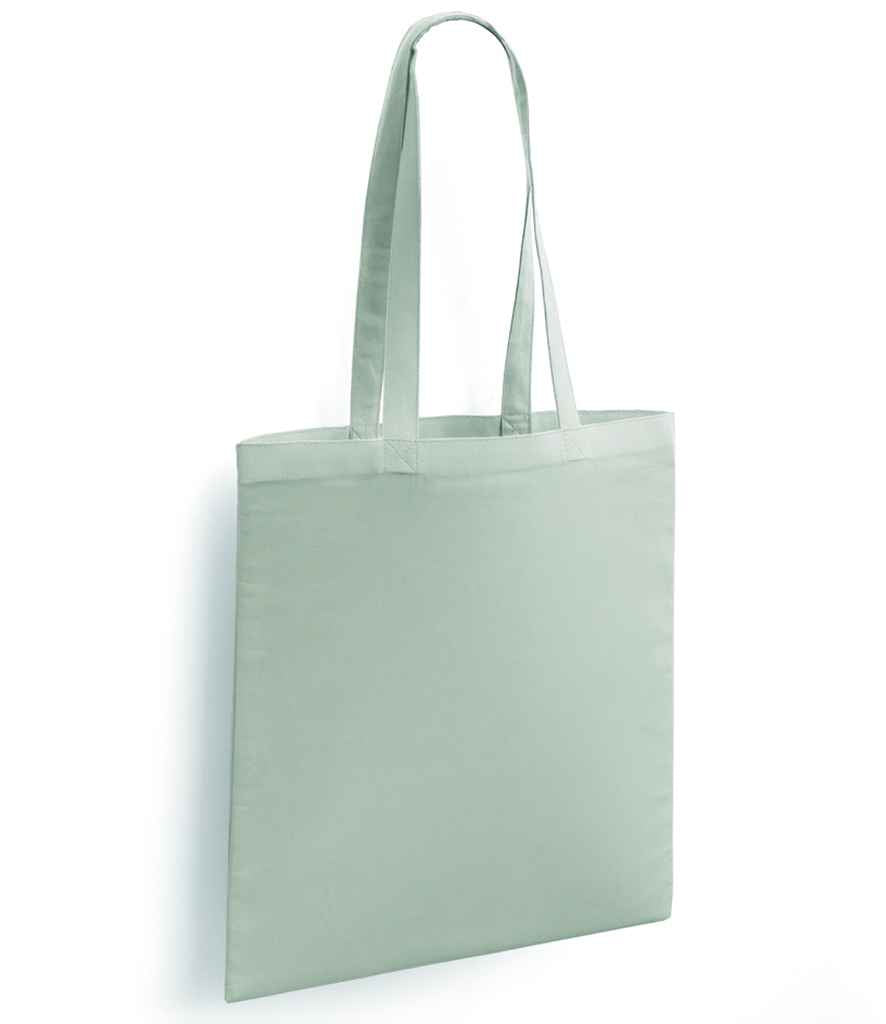 Brand Lab Cotton Long Handle Shopper in Sage, front view