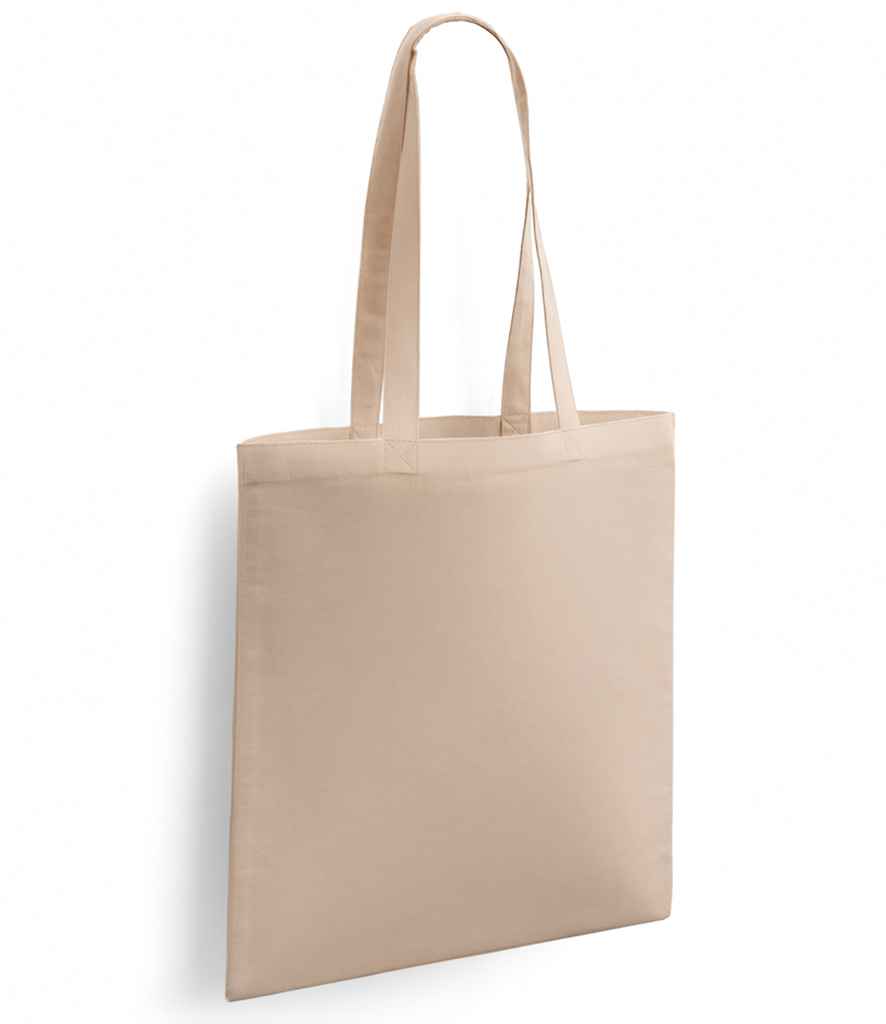 Brand Lab Cotton Long Handle Shopper in Sand, front view