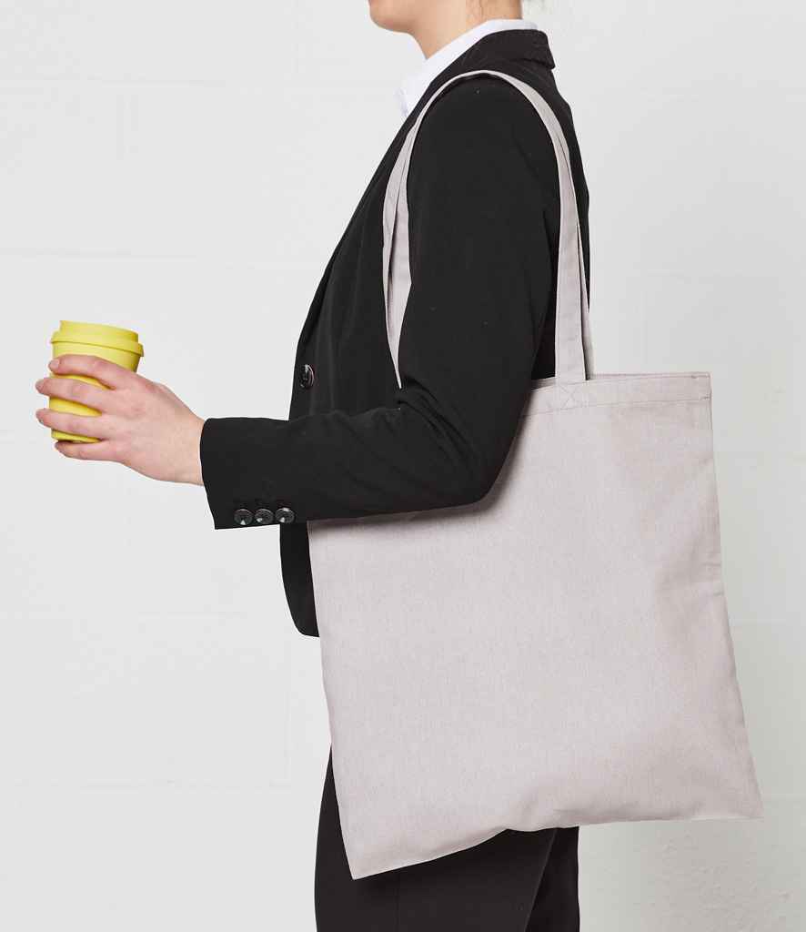 Brand Lab Cotton Long Handle Shopper in Silver