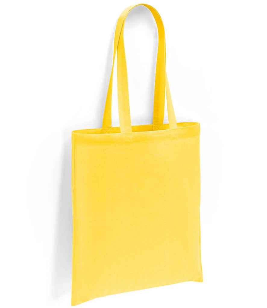 Brand Lab Cotton Long Handle Shopper in Yellow, front view