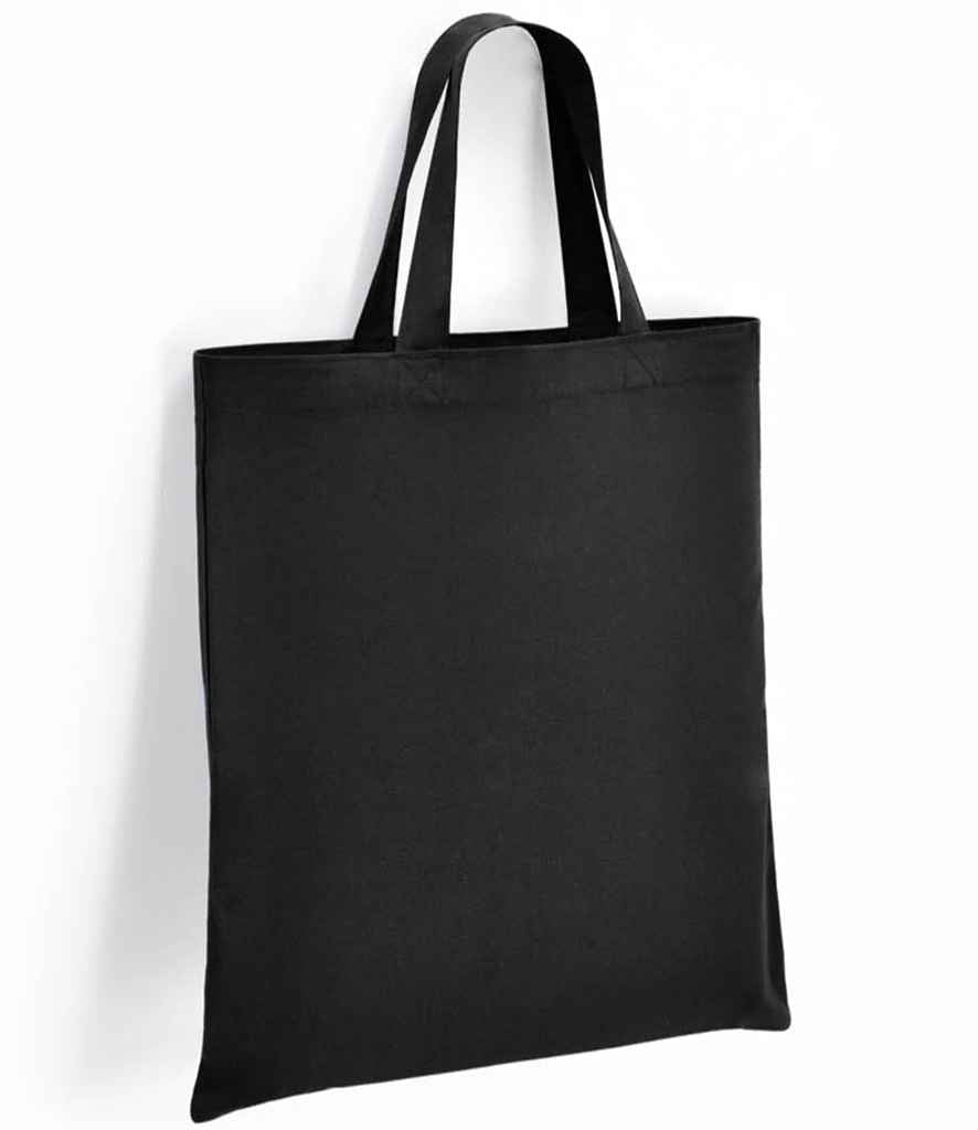 Brand Lab Cotton Short Handle Shopper in Black, front view