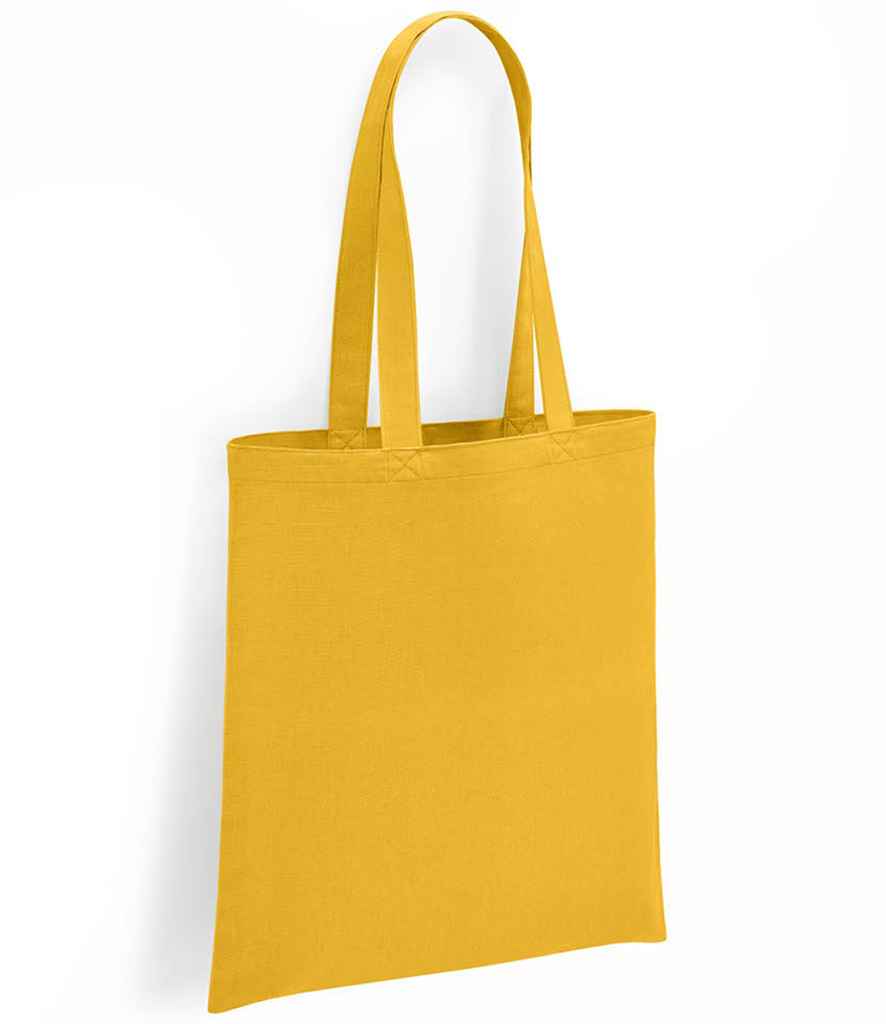 Brand Lab Organic Cotton Long Handle Shopper in Mustard, front view