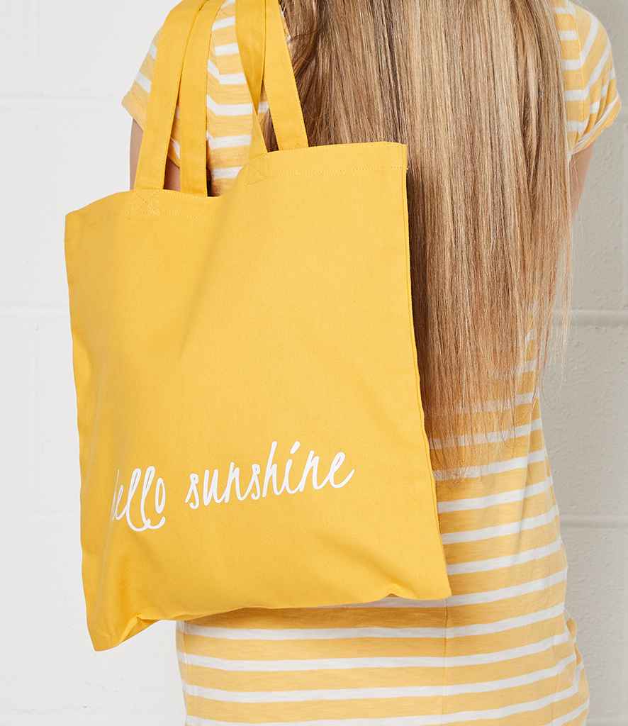 Brand Lab Organic Cotton Long Handle Shopper in Mustard