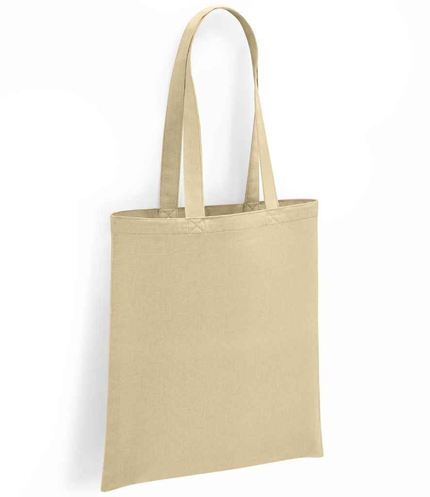 Brand Lab Organic Cotton Long Handle Shopper in Natural, front view