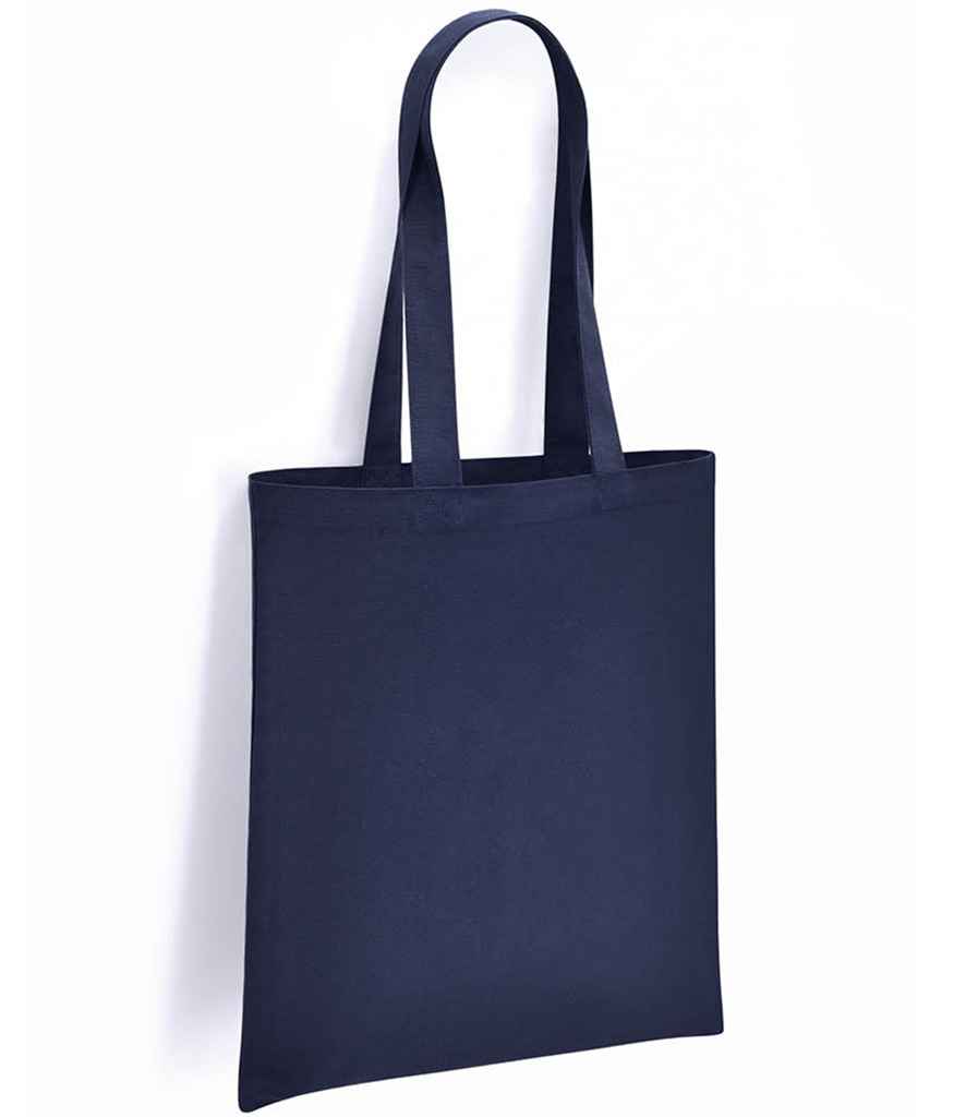 Brand Lab Organic Cotton Long Handle Shopper in Navy, front view