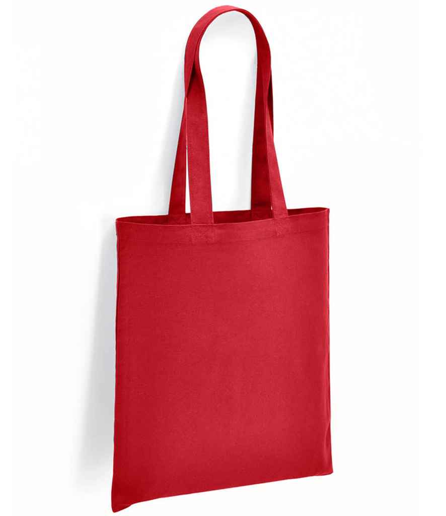 Brand Lab Organic Cotton Long Handle Shopper in Red, front view