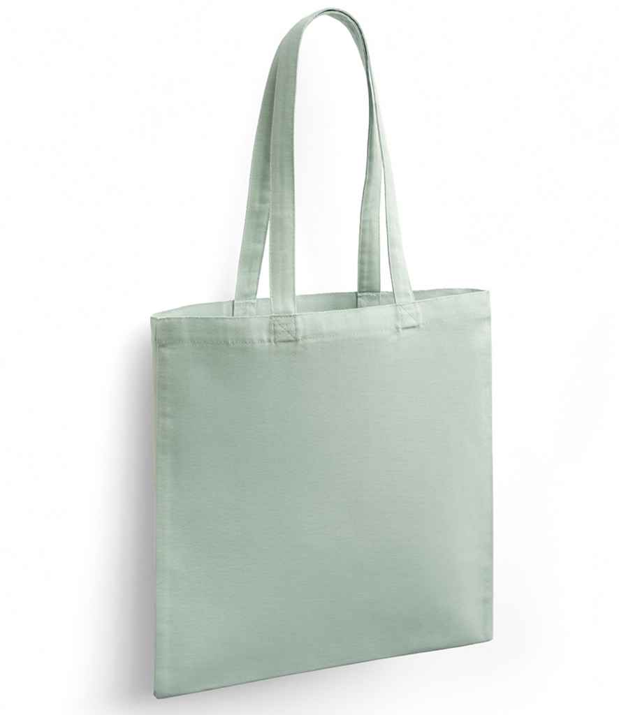 Brand Lab Organic Cotton Long Handle Shopper in Sage, front view