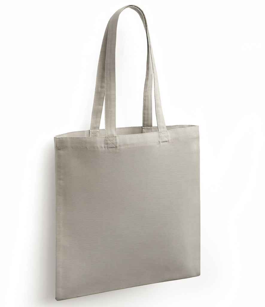 Brand Lab Organic Cotton Long Handle Shopper in Stone, front view