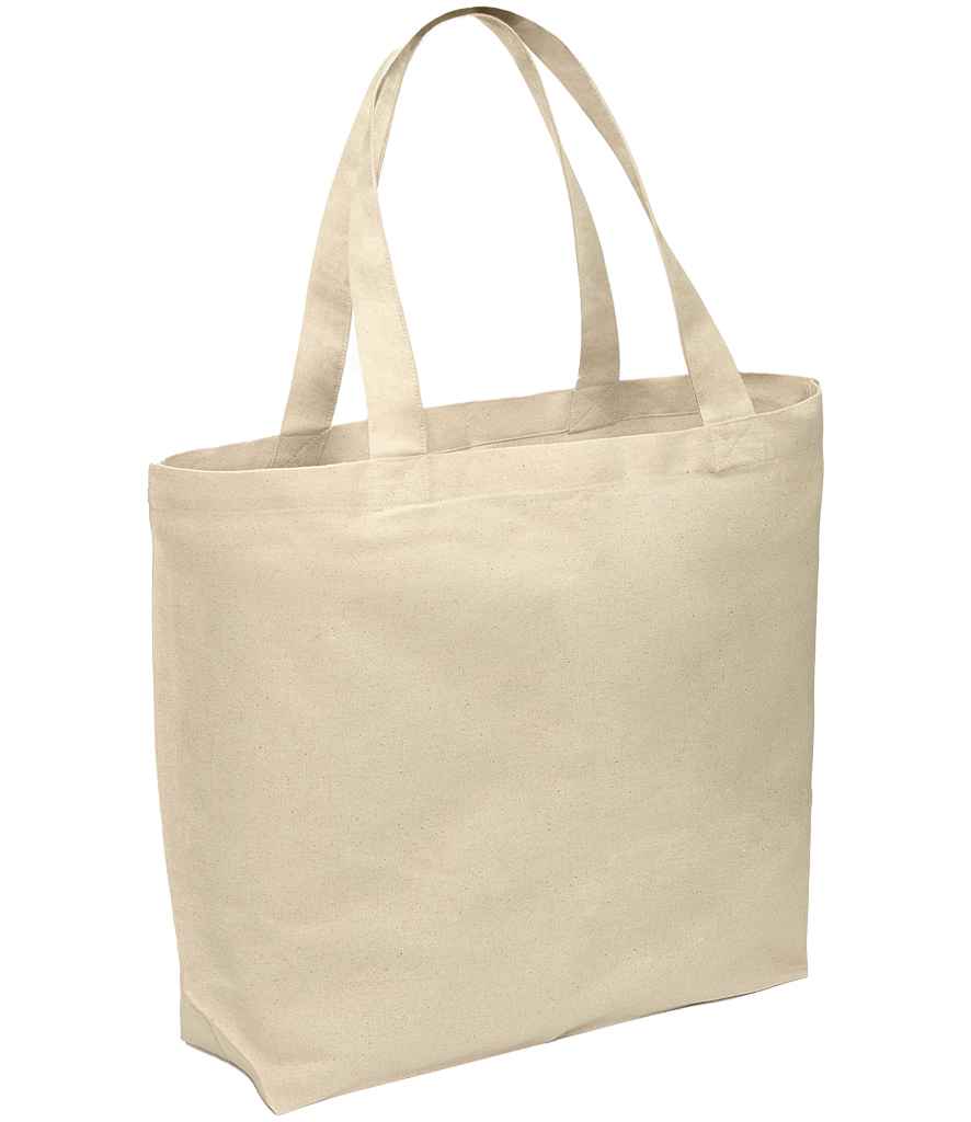 Brand Lab Organic Cotton Oversized Tote Bag in Natural, front view