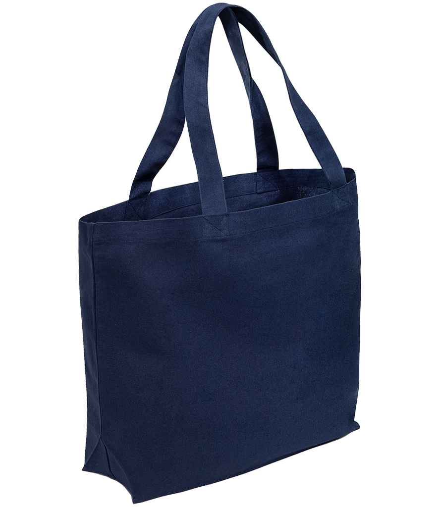 Brand Lab Organic Cotton Oversized Tote Bag in Navy, front view