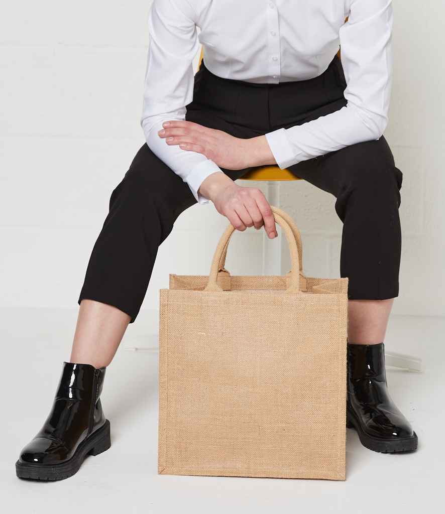Brand Lab Natural Jute Tote Bag in Natural
