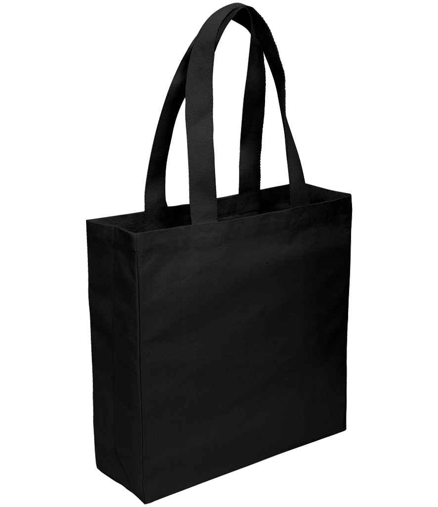 Brand Lab Everyday Square Canvas Tote Bag in Black, front view