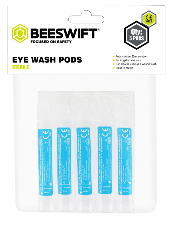 B-Safe EYEWASH PODS PACK OF 5 X 20ML, main product image