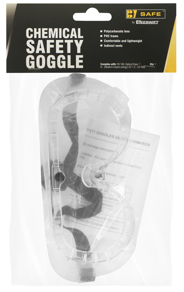 B-Safe B-Brand Chemical Goggle, main product image