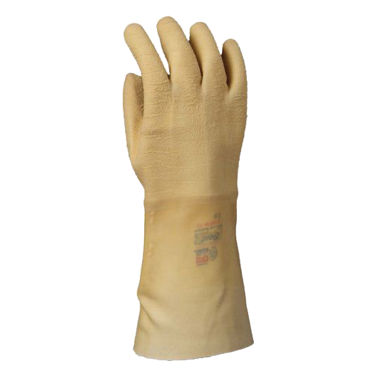 Showa 67NFW Natural Rubber Coated Cotton Flannel Lined Glove in Beige, image 2