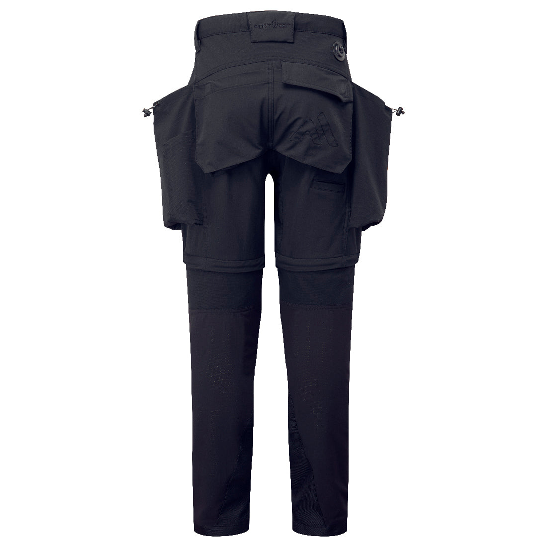 Portwest BX321 Ultimate Modular 3-in-1 Trousers in Black/Yellow, back view