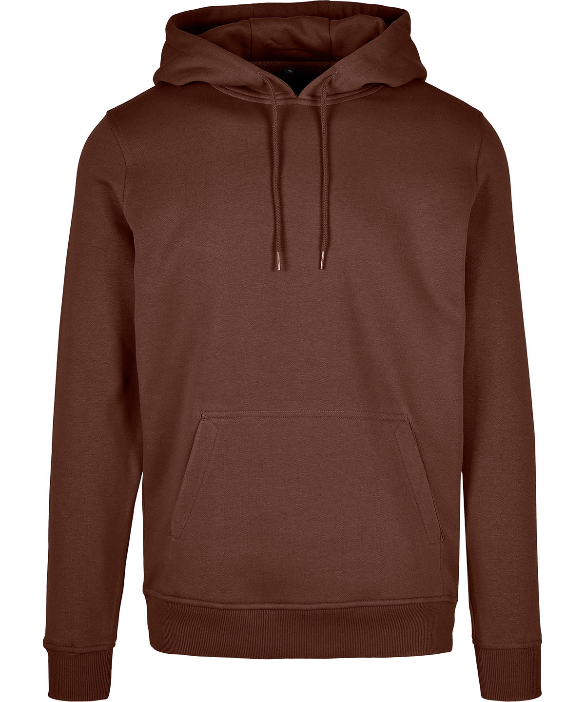 Build Your Brand Heavy hoodie in Chocolate Brown†, front view