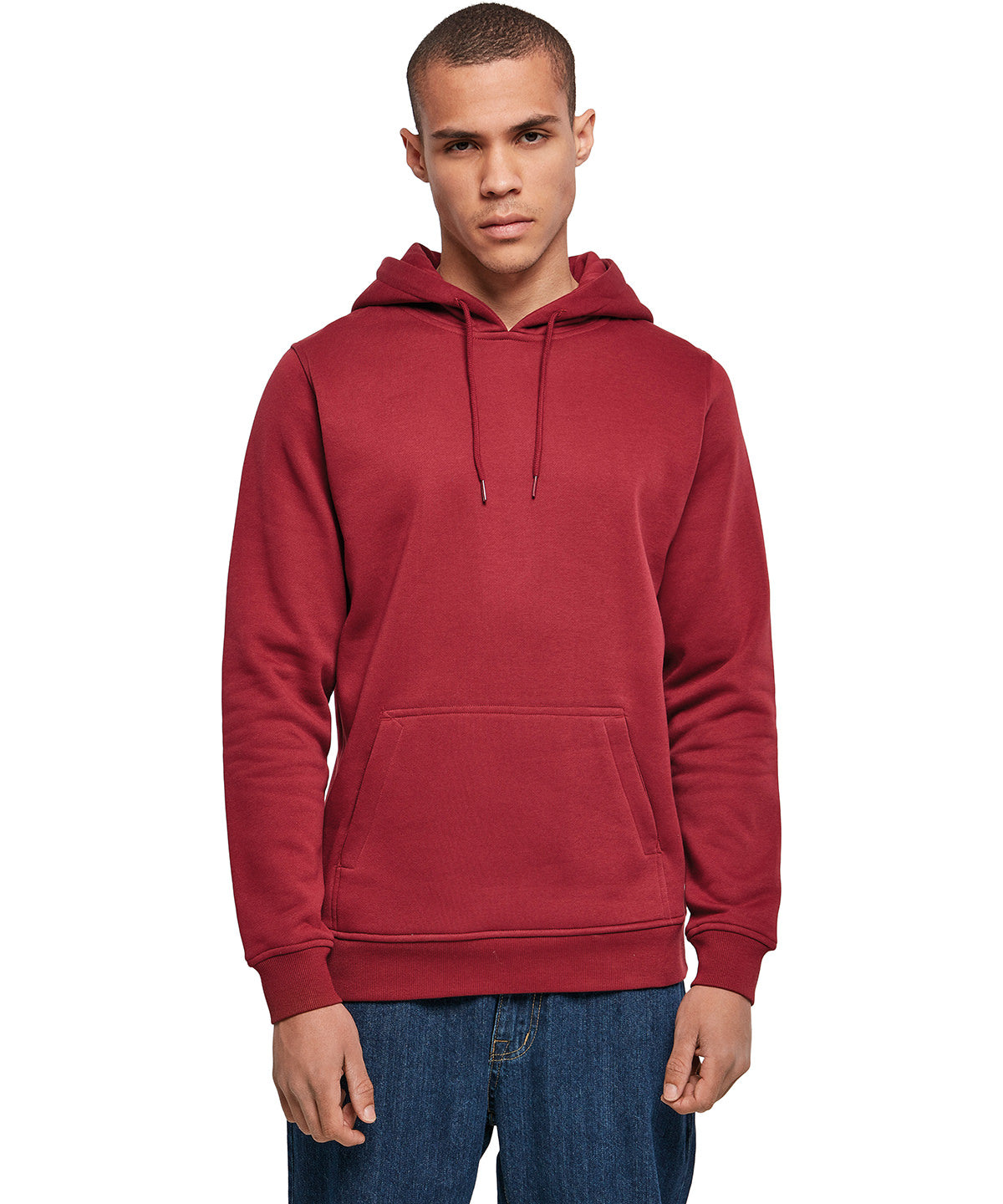 Build Your Brand Heavy hoodie, lifestyle photo