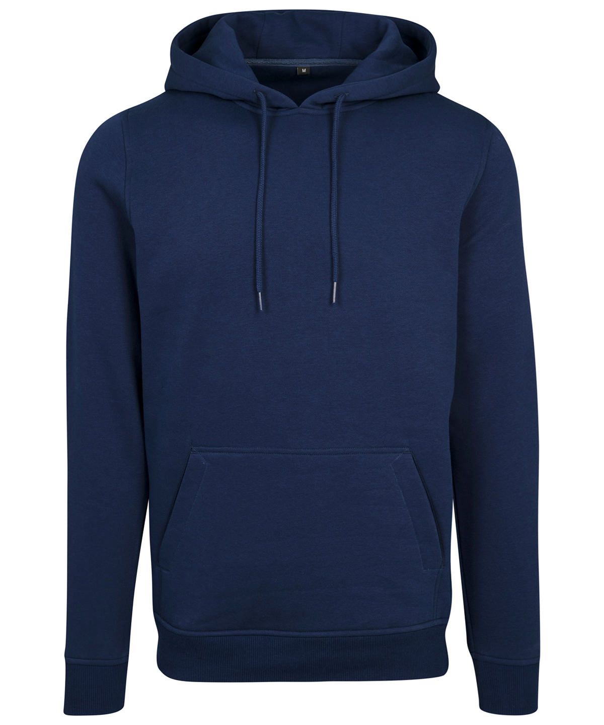 Build Your Brand Heavy hoodie in Light Navy, front view