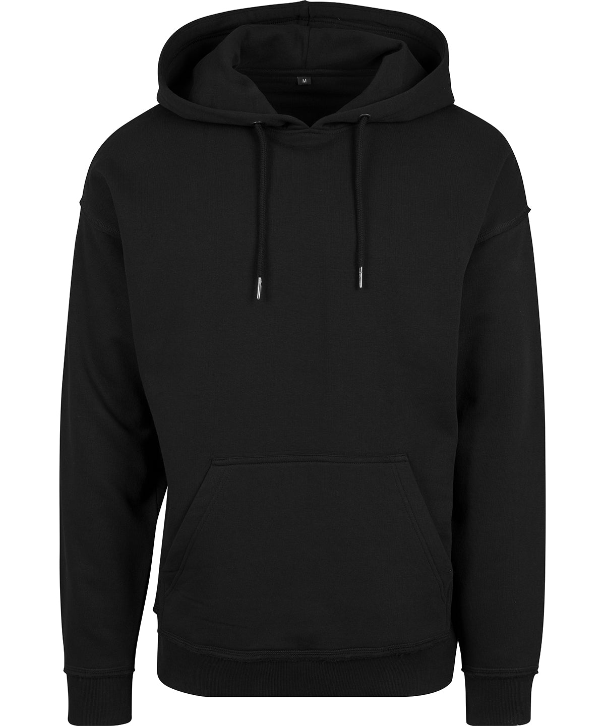 Build Your Brand Oversize hoodie in Black, front view