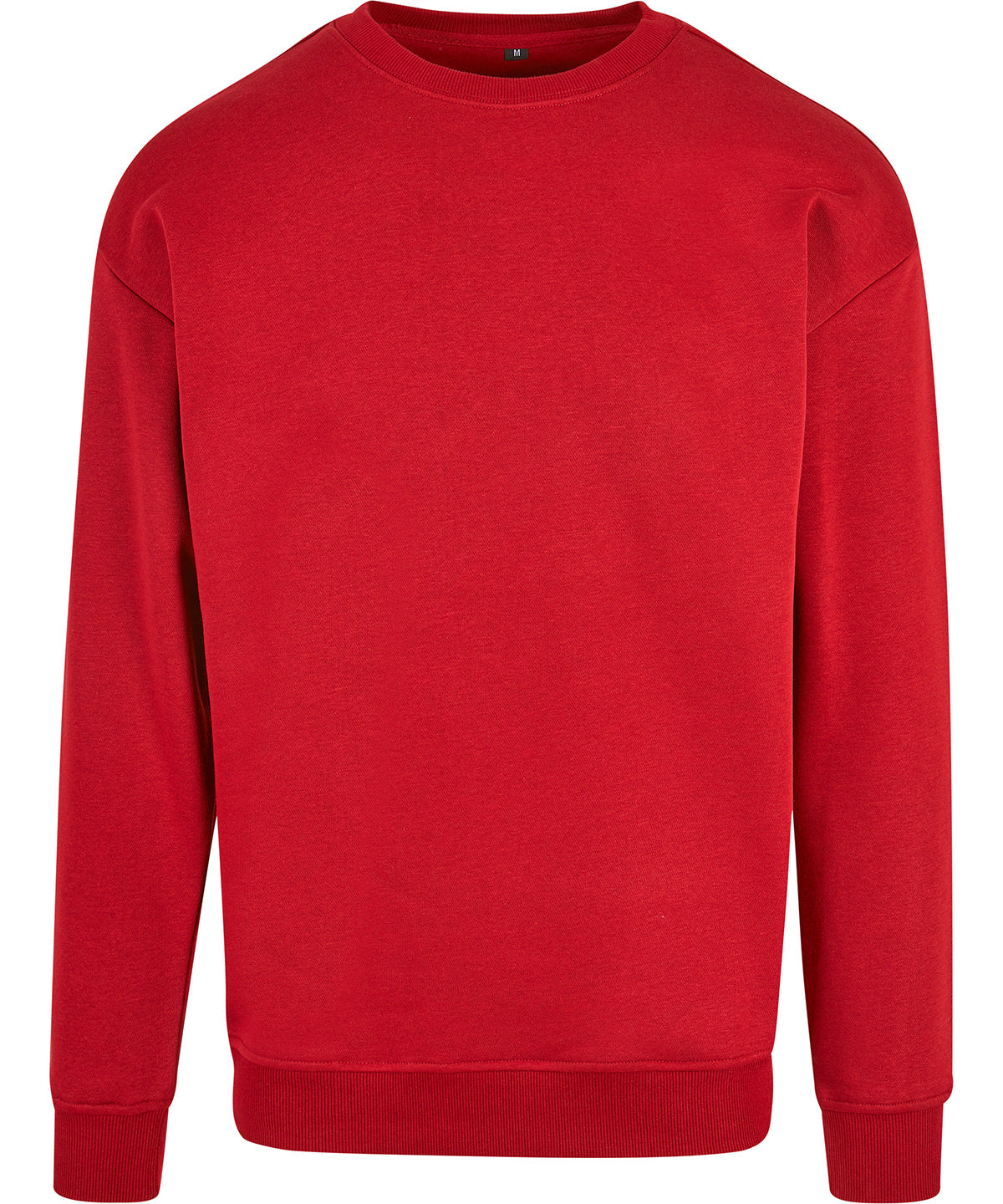 Build Your Brand Sweat crew neck in City Red, front view