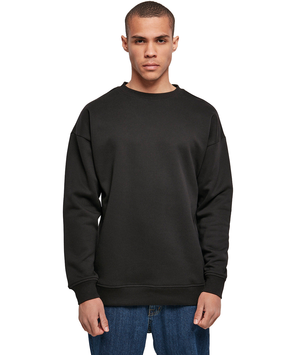 Build Your Brand Sweat crew neck, lifestyle photo