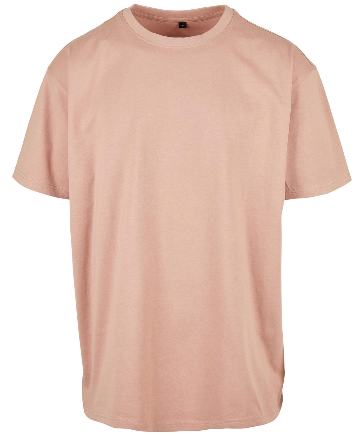 Build Your Brand Heavy oversized tee in Amber, front view